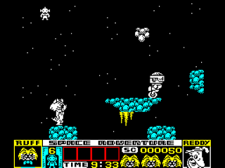 Ruff & Reddy in the Space Adventure screenshot 2 for ZX Spectrum